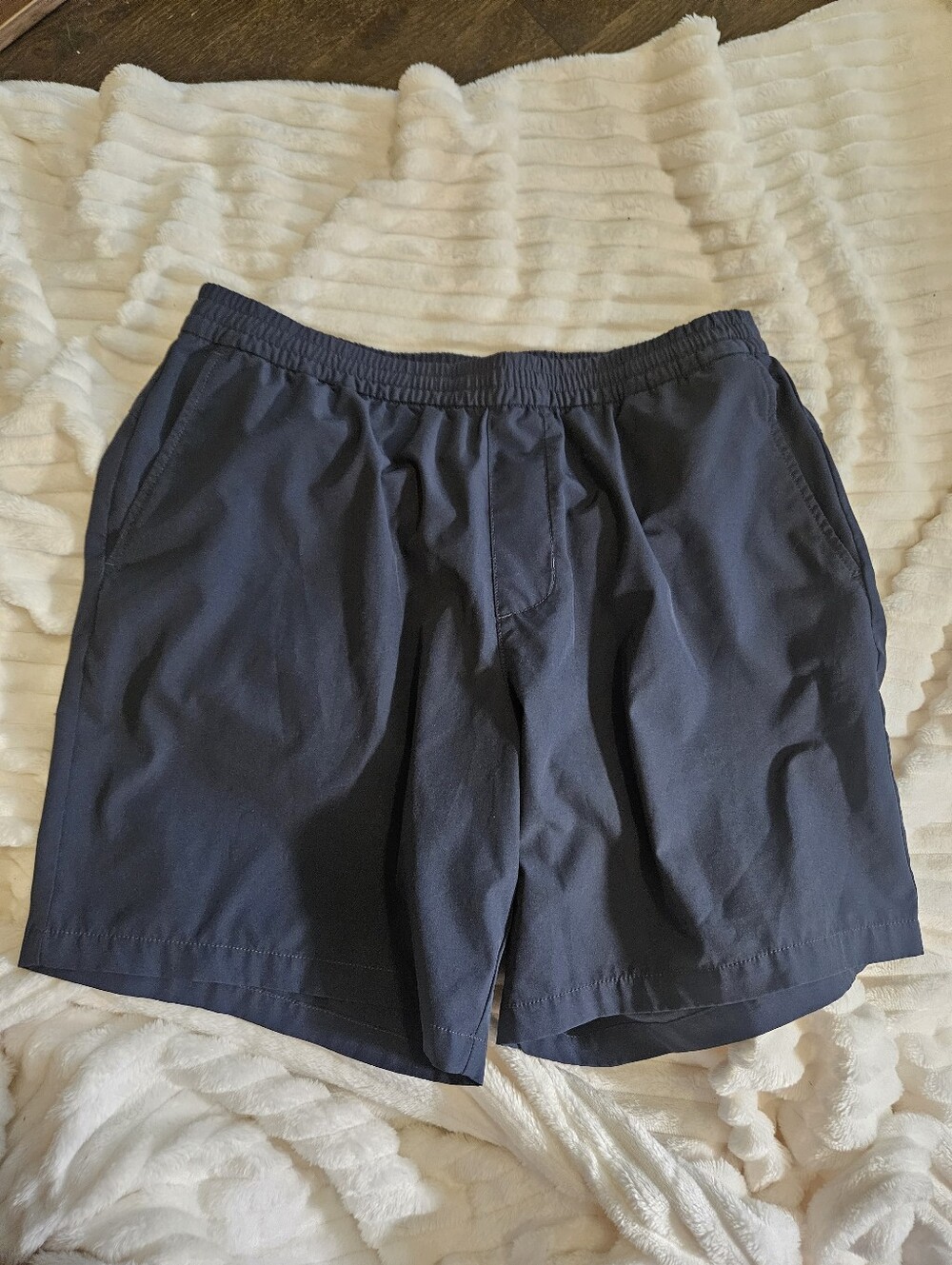 Gap Fit Womems Shorts Athletic Running Shorts Elastic Waist Navy Blue Sz Medium